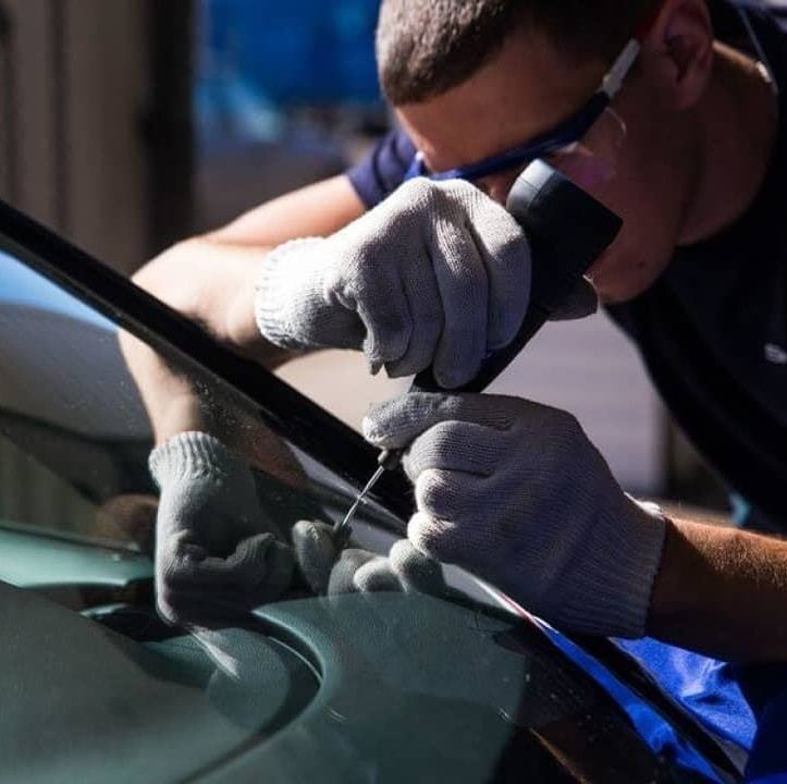 Фото процесса ремонта скола